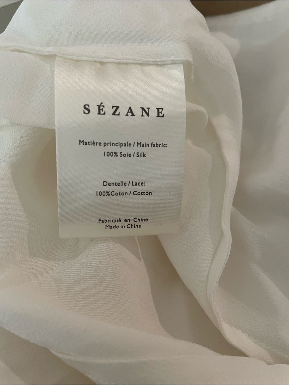 ‼️Moving Sale / NWT Sezane CLAIRE BLOUSE Ecru in US size 4 / European size 36 - Picture 10 of 10